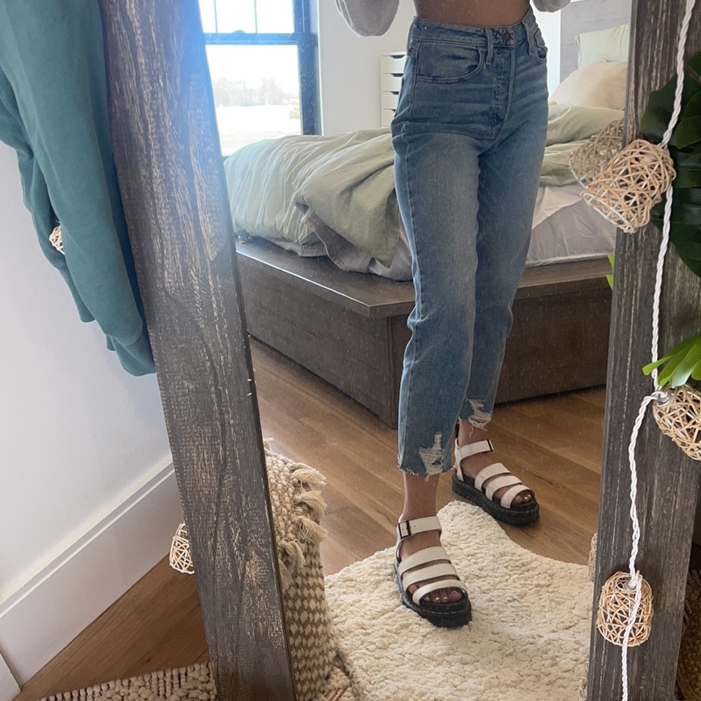 Hollister jeans ultra high rise crop vintage straight